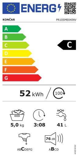 Končar perilica rublja PR105ME04INV