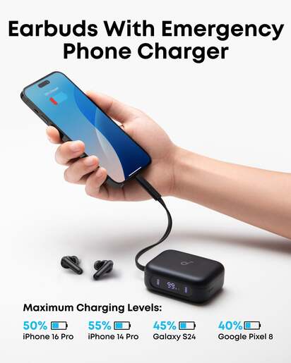 ANKER Soundcore P41i, In-ear, Bluetooth slušalice, Crne