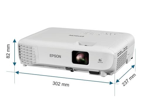 EPSON projektor EB-W53, WXGA, 4000 Lm, 2xHDMI