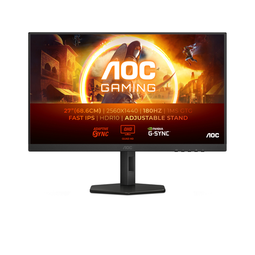 AOC monitor Q27G4XF, 27", IPS, QHD, 180Hz, HDMI, DP, HAS