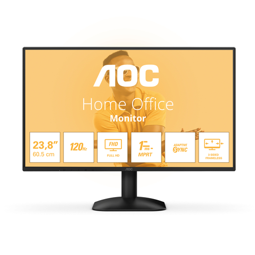 AOC 23.8" office monitor 24B31H, FHD, 120Hz, IPS