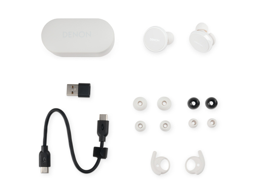 Denon Perl PRO AHC15PLWTEM, Adaptive ANC in-ear slušalice, bijele