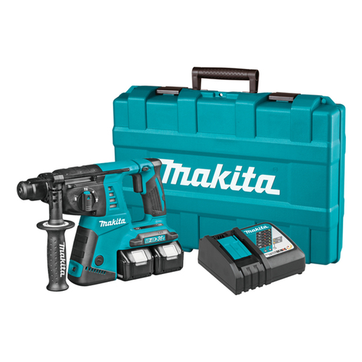 MAKITA aku bušači čekić DHR263RF2 (18+18V, Li-ion, 2x3Ah)