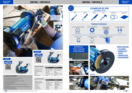 Scheppach stolna brusilica 6" SM150L