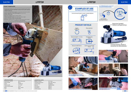 Scheppach odstranjivač boje LFR720
