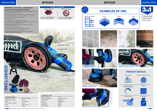 Scheppach brusilica za beton BFR1200