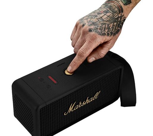 Marshall Middleton prijenosni Bluetooth zvučnik, Black & Brass