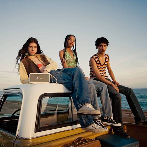 Marshall Middleton prijenosni Bluetooth zvučnik, Cream