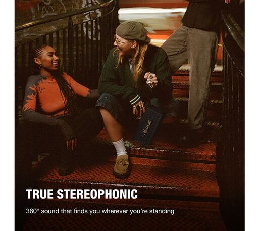 Marshall Middleton II prijenosni Bluetooth zvučnik, Black & Brass