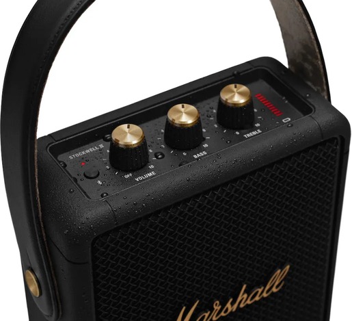 Marshall Stockwell II prijenosni Bluetooth zvučnik, Black & Brass