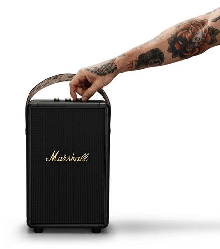 Marshall Tufton prijenosni Bluetooth zvučnik, Black & Brass