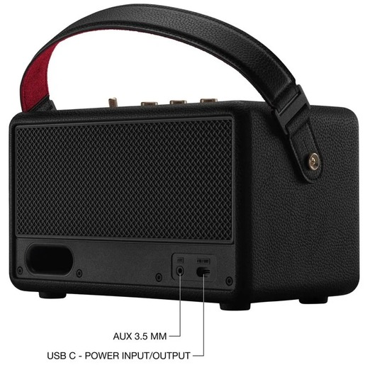 Marshall Kilburn III prijenosni Bluetooth zvučnik, Black & Brass