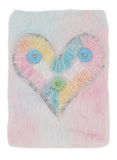 Plišani spomenar Rainbow Heart