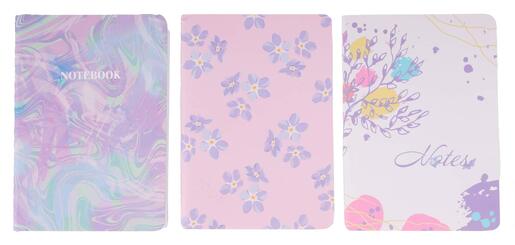 Bilježnica A6 3u1, Violet Flowers