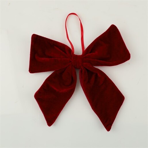 Mašna velvet 25 cm, bordo