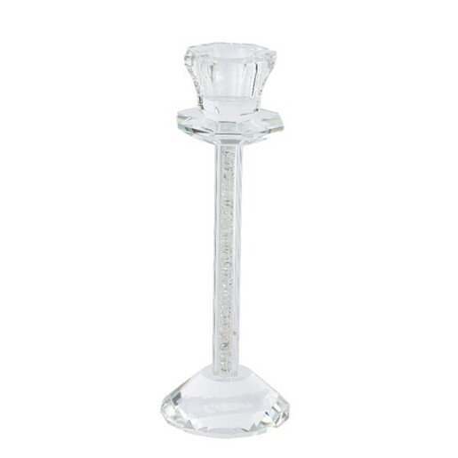 Svijećnjak staklo h19,5d7cm