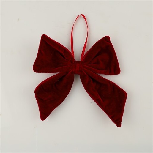 Mašna velvet 20 cm, bordo