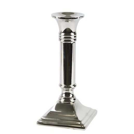 Svijećnjak metal H17 8cm,  srebrna
