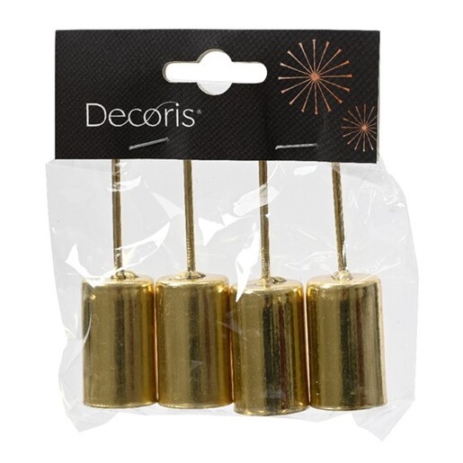 Držač svijeća 4kom d2,2cm,  zlatna