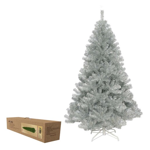 Umjetno božićno drvce - 180cm, srebrni, promjer: 114cm, 1036 grančica