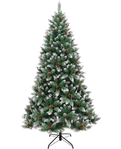 Umjetno božićno drvce - 210cm, češeri, bobice, promjer: 122cm, 900 grančica