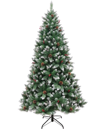 Umjetno božićno drvce - 150cm, češeri, bobice, promjer: 82cm, 390 grančica