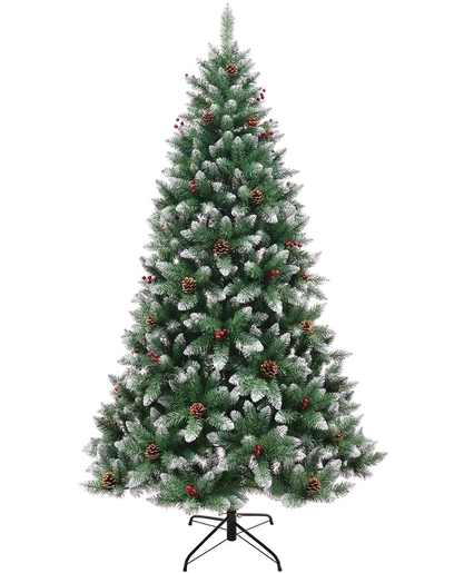 Umjetno božićno drvce - 180cm, češeri, bobice, promjer: 100cm, 588 grančica