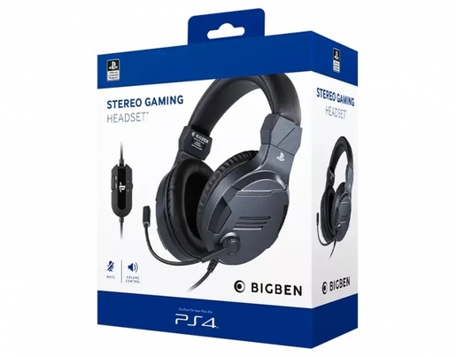 Bigben V3 žičane gaming slušalice, PS4/PS5/Xbox One/PC, Titanium