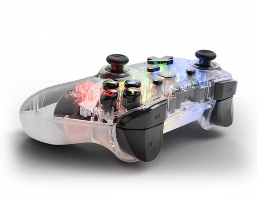 Nacon Evol-X Pro RGB žični kontroler, PC/Xbox, prozirni