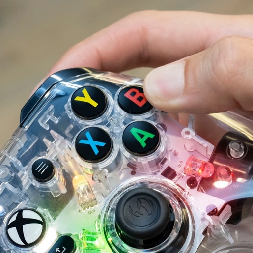 Nacon Evol-X Pro RGB žični kontroler, PC/Xbox, prozirni