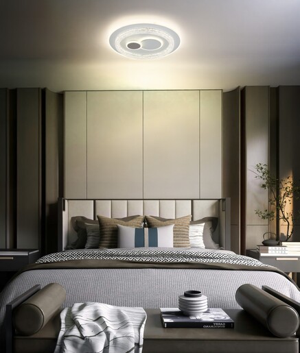 Stropna svjetiljka KRISWALL, LED, bijela