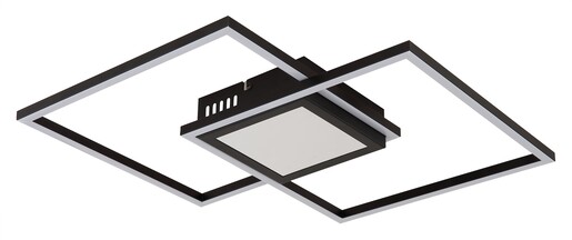 Stropna svjetiljka SAUNDERS, LED, crna