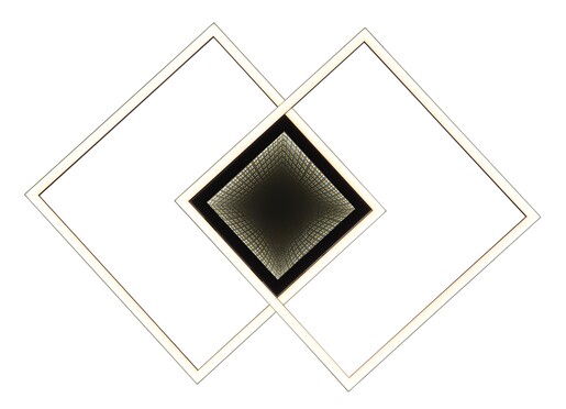 Stropna svjetiljka SAUNDERS, LED, crna