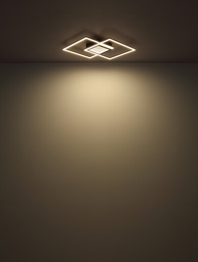 Stropna svjetiljka SAUNDERS, LED, crna