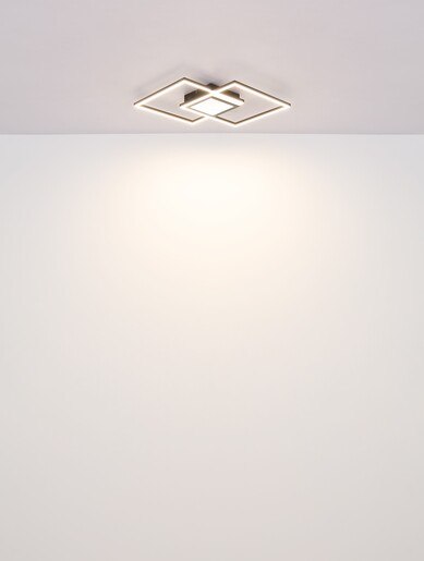 Stropna svjetiljka SAUNDERS, LED, crna