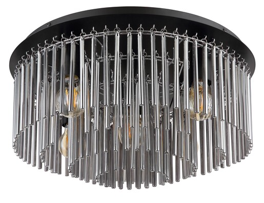 Stropna svjetiljka GORLEY (Ø50 cm), 5x E27, crna