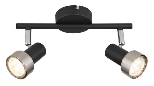 Reflektor MASON, 2x GU10, crni