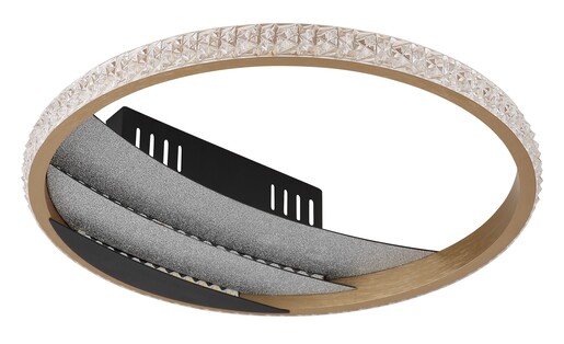 Stropna svjetiljka CONSTANCE (Ø29,5 cm), LED, crna