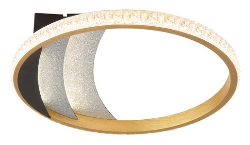 Stropna svjetiljka CONSTANCE (Ø29,5 cm), LED, crna