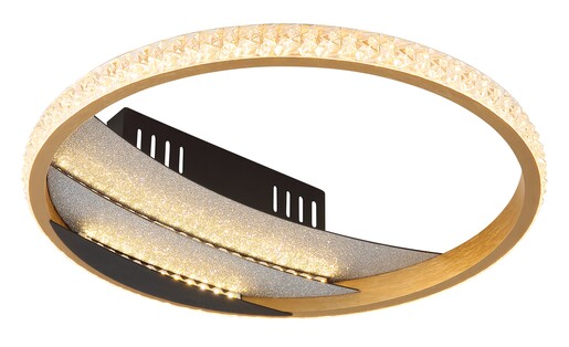 Stropna svjetiljka CONSTANCE (Ø29,5 cm), LED, crna