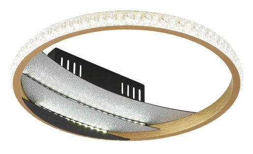 Stropna svjetiljka CONSTANCE (Ø29,5 cm), LED, crna