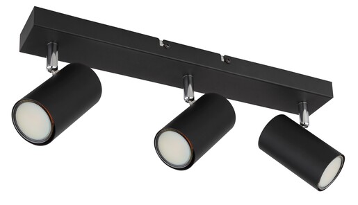 Stropni reflektor ROBBY, 3x GU10, crni