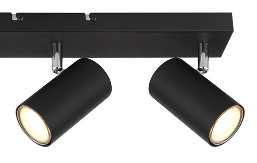 Stropni reflektor ROBBY, 3x GU10, crni