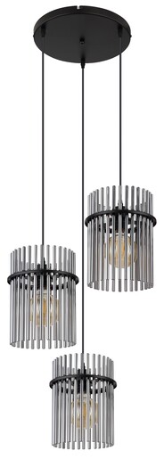 Viseća svjetiljka GORLEY, 3x E27, crni