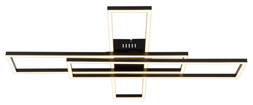 Stropna svjetiljka TATJANA, LED, crna