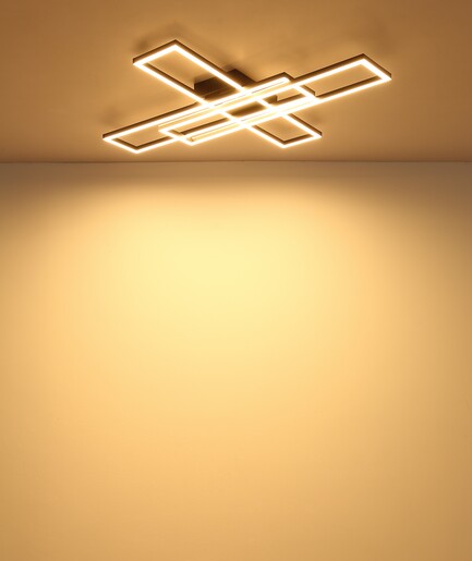 Stropna svjetiljka TATJANA, LED, crna