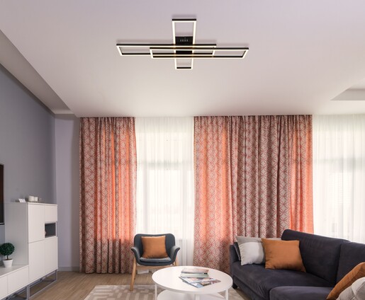 Stropna svjetiljka TATJANA, LED, crna