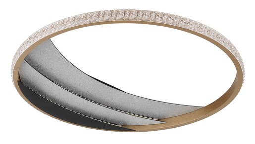 Stropna svjetiljka CONSTANCE (Ø41 cm), LED, crna