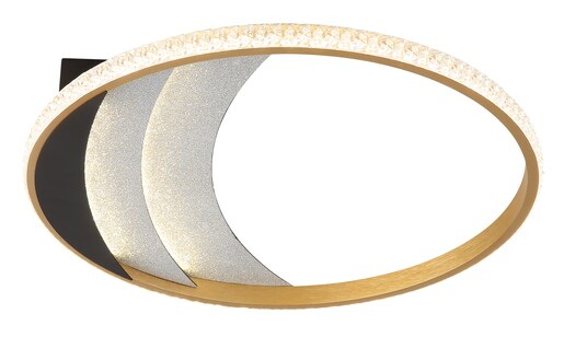 Stropna svjetiljka CONSTANCE (Ø41 cm), LED, crna