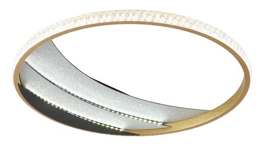 Stropna svjetiljka CONSTANCE (Ø41 cm), LED, crna